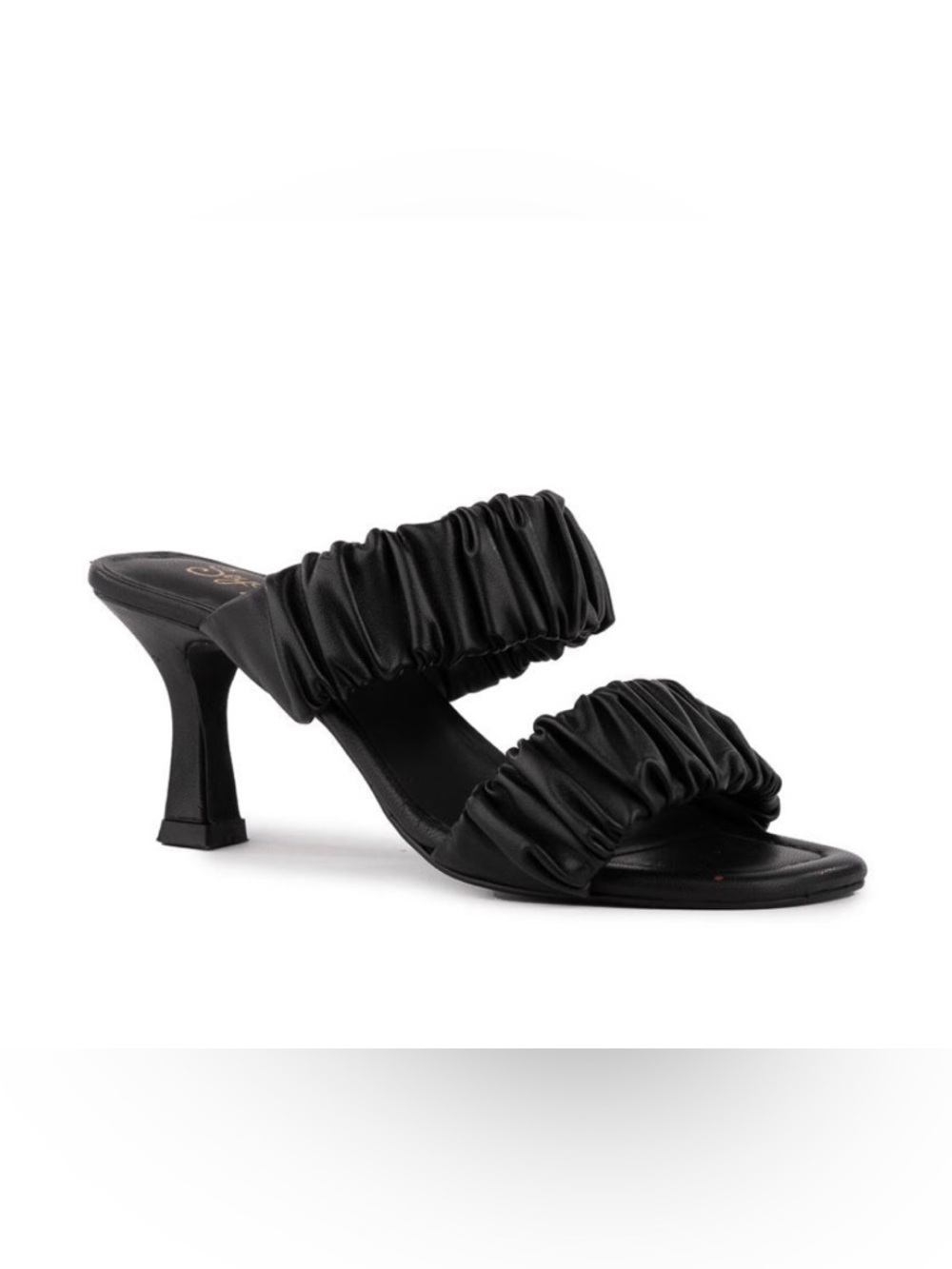 Anthropologie x Seychelles Leeward Heels Sandals Mules in Black/Size 8